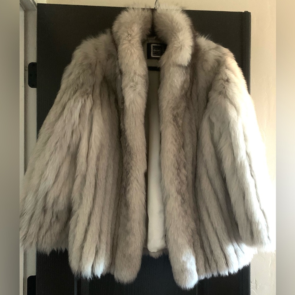 Saga Furs Blue Fox Fur Coat